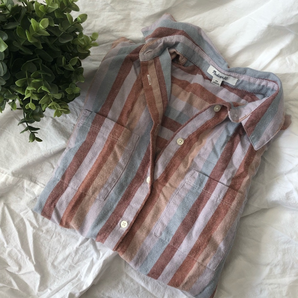Madewell stripe button-up